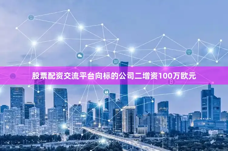 股票配资交流平台向标的公司二增资100万欧元